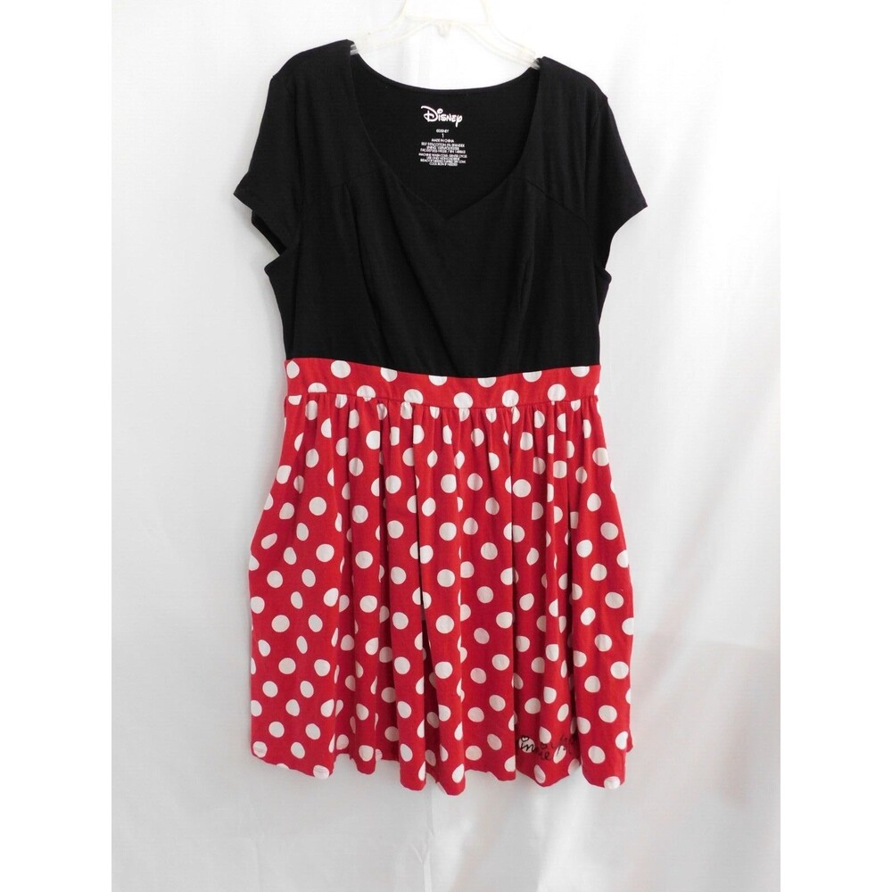 The Dress Shop Minnie Mouse Dress Polka Dot Women's Size 1